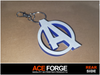 Avengers Logo Keyring | 3D Printed Marvel Keychain | Superhero Fan Gift